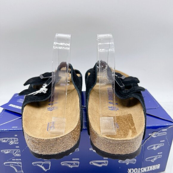 Birkenstock Arizona Soft Footbed Sandal Black Suede EU 45 Mens US 12- 12.5 Wide - Picture 8 of 14